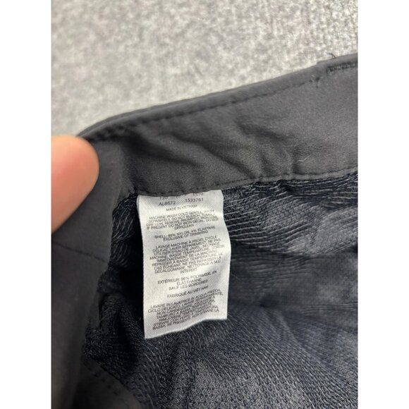 Columbia Capri Pants Womens 8 Black Lightweight Hiking Zip Pocket Drawcord Trail - Picture 8 of 8